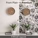 Black & White Botanical Wallpaper – Peel & Stick Floral Wall Decor, Waterproof & Removable, Renter-Friendly_maomaolike.com