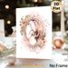 Fetus & Floral Themed Painting Poster, Soft Watercolor Style Delicate Fetus-in-Womb With Muted Roses Poster, Warm Gentle Artwork Ideal For Bedroom_maomaolike.com