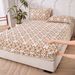 2025 New Taffeta Velvet Single Piece Milk Coral Cover Mattress Protector Winter Fleece Bed Sheet_maomaolike.com