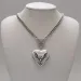 Fashion New Silver Color Heart Pendant Necklace Stainless Steel Retro Simple Personality Punk Style Men And Women_maomaolike.com