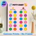 Potty Chart Painting Poster, Cute Cartoon Animal & Vibrant Color Dot Design Poster, Practical Aid For Toilet Training, Ideal For Bathroom_maomaolike.com