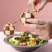 Hand-cranked Spherical Wooden Grinder For Kitchen_maomaolike.com