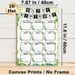 Birthday Tracker Painting Poster, Fresh Greenery Themed Poster With Monthly Blank Frames & "Happy Birthday" Banner, Practical For Recording Birthdays_maomaolike.com