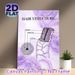 Hair Structure Painting Poster, Soft Lavender Watercolor Anatomical Chart Poster, Educational Hair Anatomy Display Suitable For Beauty Salons And_maomaolike.com