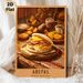 Venezuelan Arepas Painting Poster, Warm-toned Illustrative Rich Venezuelan Feast Scene Poster, Appealing Culinary Wall Decor For Kitchen, Dining Room_maomaolike.com