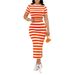 Women's Clothing Striped slim-fit suit dress_maomaolike.com