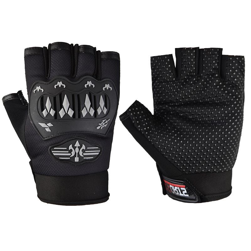 Cycling gloves men's spring summer autumn sports mountaineering equipment travel fitness half-finger gloves women's non-slip _maomaolike.com