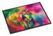 Hippie Animal Parrot Doormat Front Door Mat Indoor Outdoor Rugs For Entryway, Non Slip Washable Low Pile, 24H X 36W_maomaolike.com