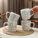 Sesame Glazed Hand-painted Blue-green Ceramic Mug, Milk Breakfast Cup_maomaolike.com