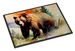 Grizzly Bear Doormat Front Door Mat Indoor Outdoor Rugs For Entryway, Non Slip Washable Low Pile, 24H X 36W_maomaolike.com