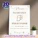 Toilet Flush Guideline Painting Poster, Neutral Minimalist Typographic Poster, Clear Restroom Usage Reminder Ideal For Home, Guest Bathroom And Public_maomaolike.com