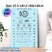 Eye Test Painting Poster, Minimalist Line Art Eye Chart With Cute Icons Poster, Functional Vision Assessment Tool Ideal For Clinic, Home Use_maomaolike.com