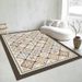 Living Room Rug Large Size Gorgeous Gold Frame Design Bedroom Rug Plush Thickened Machine Washable Thickened Underlay Interior Decorative Rug_maomaolike.com