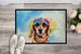 Dachshund Hippie Dawg Doormat Front Door Mat Indoor Outdoor Rugs For Entryway, Non Slip Washable Low Pile, 24H X 36W_maomaolike.com