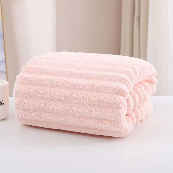 Factory candy large coral velvet bath towel embroidered logo absorbent bath quick-drying no lint no fading wholesale_maomaolike.com