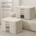 Cotton Linen Clothing Storage Box Stackable Closet Organizer_maomaolike.com