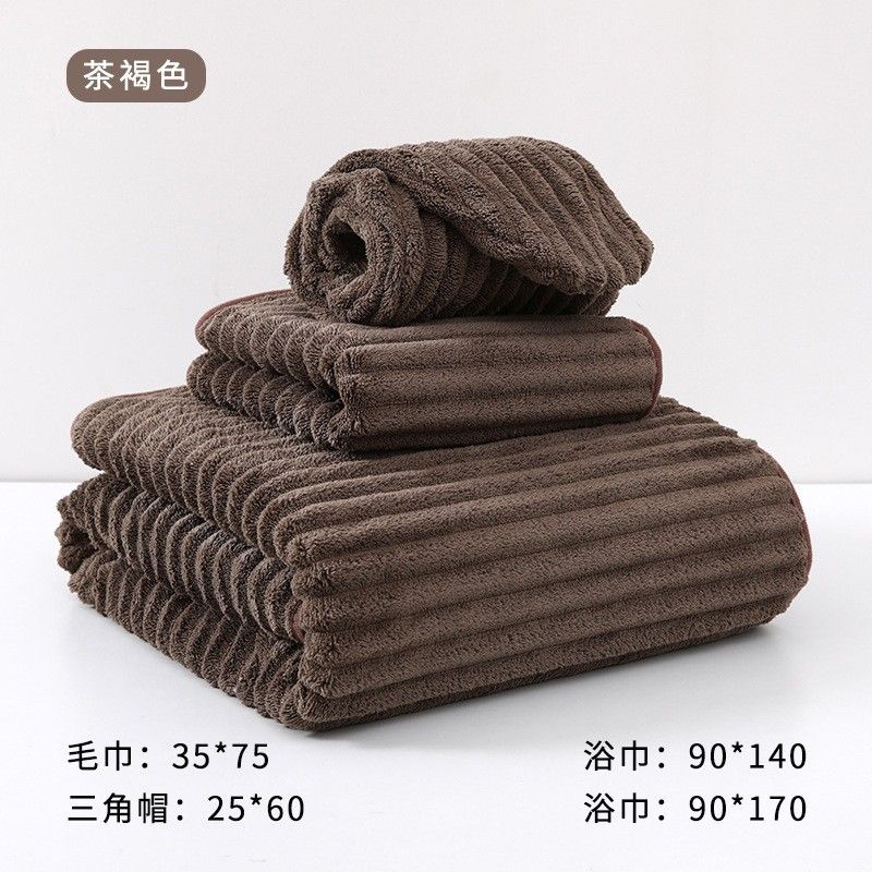 Micro Fiber Wave Pattern Bath Towel Absorbs Water And Quickly Dries The Beach Wrap Candy Velvet Does Men's Face Wash Towel_maomaolike.com
