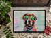 Chocolate Labrador Hippie Dawg Doormat Front Door Mat Indoor Outdoor Rugs For Entryway, Non Slip Washable Low Pile, 24H X 36W_maomaolike.com