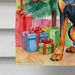 Black And Tan Coonhound Christmas Reindeer House Flag Large Porch Sleeve Pole Decorative Outside Yard Banner Artwork Wall Hanging, Polyester, House Size, Multicolor_maomaolike.com