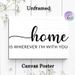 Home Quote Painting Poster, Minimalist Typographic Poster, Warm Heartfelt Message Ideal For Living Room, Bedroom And Cozy Home Spaces_maomaolike.com
