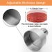 Stainless Steel Burger Press Kitchen Meatloaf Mold_maomaolike.com