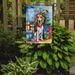 American Foxhound Christmas Reindeer Garden Flag Mailbox Flag Decorative Yard Flag Banner Outside Patio Artwork Yard Flower Beds, Garden Size, Multicolor_maomaolike.com