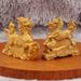 Gold-plated Ornament For Home Entrance, Office, Shop Desktop, Auspicious Beast Coin, Unicorn Offering Treasure Decoration Craft_maomaolike.com