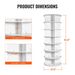 VEVOR 7 Tiers Rotating Shoe Rack Tower, 360°Spinning Shoe Display, Revolving Shoe Rack Storage Round Carousel, Lazy Susan Shoe Rack Organizer, Ideal For Bedroom, Living Room, Entryway, White_maomaolike.com