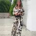 Women's Clothing commuting leisure color loose wide leg pants suit_maomaolike.com
