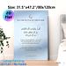 Islamic Evil Eye Protection Dua Painting Poster, Serene Minimalist Light Blue Poster, Spiritual Protection Reminder With Arabic & English Dua Text_maomaolike.com