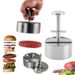 Burger Press Round Shape Stainless Steel Non-Stick Adjustable Hamburger Maker Patty Making Mold Kitchen Tool_maomaolike.com
