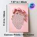 Islamic 99 Names Of Allah Heart-shaped Painting Poster, Soft Pink Floral Delicate Arabic Calligraphy Poster, Elegant Religious Decorative Piece Ideal_maomaolike.com