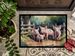 Piglets In The Mud Doormat Front Door Mat Indoor Outdoor Rugs For Entryway, Non Slip Washable Low Pile, 24H X 36W_maomaolike.com