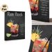 Rum Punch Cocktail Painting Poster, Vibrant Chalkboard-style Drink Recipe Poster, Informative Cocktail Art Ideal For Bar, Dining Room Or Home Bar_maomaolike.com