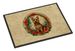 Australian Terrier Christmas Flowers Doormat Front Door Mat Indoor Outdoor Rugs For Entryway, Non Slip Washable Low Pile, 24H X 36W_maomaolike.com