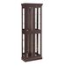 Lighted Glass Curio Display Cabinet,Display Cabinet,Glass Storage Cabinet Glass Wine Cabinet Wood Frame Toy Display For Living Room, Kitchen_maomaolike.com