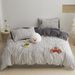 Wholesale INS Korean Style Princess Towel Embroidery Full Color Woven Jacquard Washed Four-Piece Pure Cotton Cute 4-Piece Set_maomaolike.com