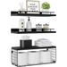 Wall Mounted Wooden Bathroom Metal Shelf Shampoo Bottle Shower Corner Rack Toilet Storage Holder Kitchen Accessories_maomaolike.com