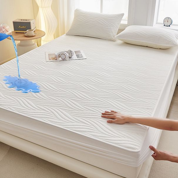 2025 New Waterproof Cover Original Cotton Mattress Protector Single Piece Quilted Urine Barrier Bed Sheet Non-Slip Breathable Wash_maomaolike.com