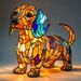 New Dog Series Resin Ornaments LED Night Light Art Animal Statue Creative Home Desktop Decoration_maomaolike.com
