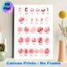 Arabic Alphabet Painting Poster, Soft Pink Floral Decorated Arabic Letter Poster, Clear Letter Display For Arabic Language Learning, Ideal For Study_maomaolike.com
