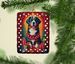 Bernese Mountain Dog Holiday Christmas Porcelain Ornament Christmas Tree Hanging Decorations For Home Christmas Holiday, Rectangle, Gift, Multicolor_maomaolike.com