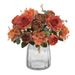 European Retro Hydrangea Core Peony Simulation Bouquet Wholesale Wedding Staircase Decoration Artificial Silk Flowers_maomaolike.com