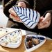 Hand Drawn Underglaze Colored Snack Dish Combination Creative Japanese Leaf Dish Sauce Cold Dish Restaurant Home Ceramic Dish Set_maomaolike.com