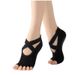 Unisex Yoga socks Non-slip adhesive sports socks ballet backless yoga socks five finger socks_maomaolike.com