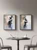 Emotional Oil Paintings In Abstract Style, Wabi-sabi Aesthetic, Artistic Ambience, Light Luxury Home Interiors,_maomaolike.com