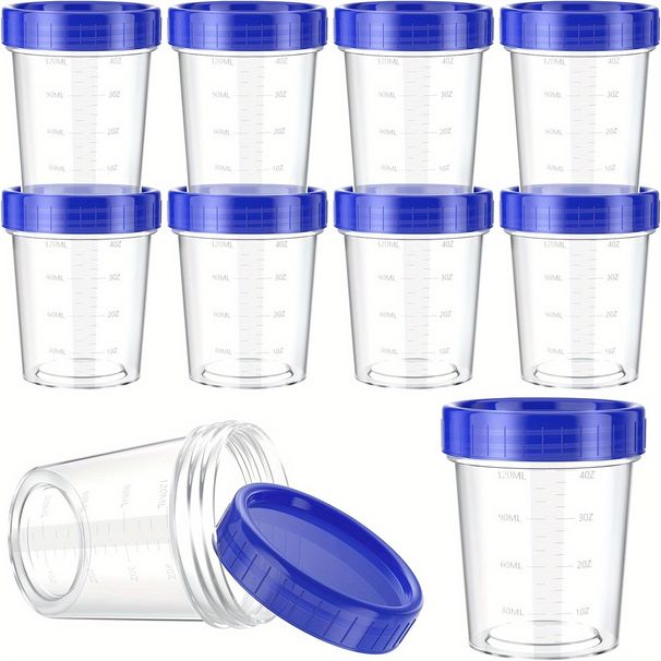 10 Pcs/pack 4oz Small Lids, Salad Dressing Container To Go Airtight Leakproof Condiment Containers With Screw_maomaolike.com