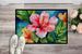 Hawaii Hawaiian Hibiscus In Watercolor Doormat Front Door Mat Indoor Outdoor Rugs For Entryway, Non Slip Washable Low Pile, 24H X 36W_maomaolike.com
