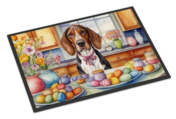 Decorating Easter American English Coonhound Doormat Front Door Mat Indoor Outdoor Rugs For Entryway, Non Slip Washable Low Pile, 24H X 36W_maomaolike.com