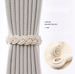 New Simple Style Natural Wood Braided Cotton Rope Curtain Tiebacks Drilling No Installation Buckle Magnetic Attachment_maomaolike.com